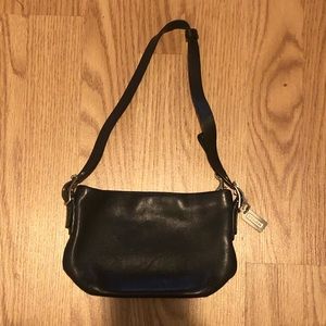 Beautiful Black Leather Mini Coach Purse